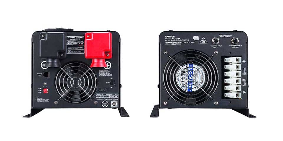 Tampak belakang Inverter Emmerich